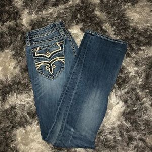 ROCK REVIVAL BOOT CUT JEANS